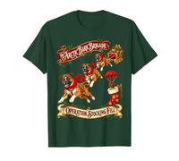 Boxer Dog Christmas Vintage Christmas Mission Camiseta