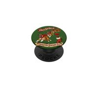 Boxer Dog Christmas Vintage Christmas Mission PopSockets PopGrip Adhesivo