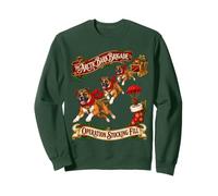Boxer Dog Christmas Vintage Christmas Mission Sudadera