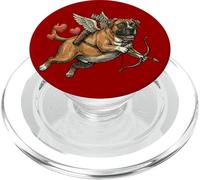Boxer Dog Cupido Día de San Valentín Amor Flecha Corazones PopSockets PopGrip para MagSafe