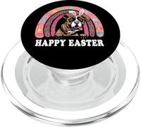 Boxer Dog Easter Bunny Eggs Hunting Boho Rainbow PopSockets PopGrip para MagSafe