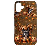 Boxer Dog Halloween Lover Graphic For Fall Season Boxer Mom Carcasa para iPhone 16 Plus