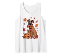 Boxer Dog Lover Pumpkin Otoño/Acción Camiseta sin Mangas