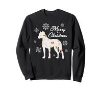 Boxer Dog Merry Christmas Silhouette Funny Christmas Dog Dad Mom Sudadera