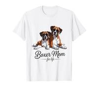 Boxer Dog Mom for Life Cute Camiseta