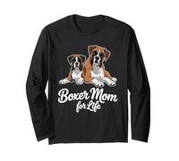 Boxer Dog Mom for Life Cute Manga Larga