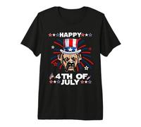 Boxer Dog Patriotic American 4th of July Dogs Lovers Camiseta Premium