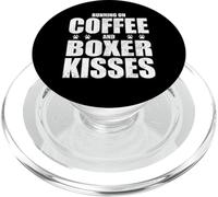 Boxer Dog Retro Saying Coffee Boxer Love Dog Dueño PopSockets PopGrip para MagSafe