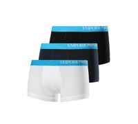 Bóxer Emporio Armani -3 Pack- (Blanco, Negro, Marino Cinturilla Azul) Original