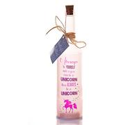 Boxer Gifts Botella Rosa con Estrellas LED y diseño de Unicornio