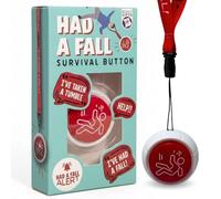 Boxer Gifts Botón de Supervivencia con Texto en inglés Had a Fall Old Age Joke Survival Button, Divertido Regalo de cumpleaños o jubilación para Hombres y Mujeres Mayores, Regalos novedosos