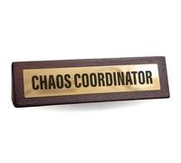 Boxer Gifts Letrero de escritorio con texto en inglés "Chaos Coordinator", divertido regalo de gerente para tu jefe y colegas, amigo secreto, accesorios de trabajo novedosos