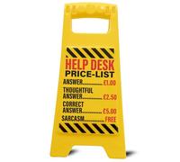 Boxer Gifts Letrero de escritorio de oficina de broma para escritorio de ayuda, regalo divertido para tu jefe y colegas, accesorios de trabajo novedosos