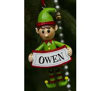 Boxer Gifts - Owen Elfo decoración, cerámica, Multicolor, 8 x 4,5 x 2 cm