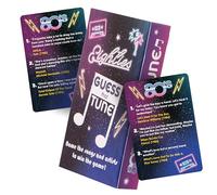 Boxer Gifts Preguntas Musicales Ochenta, Guess That Tune, Canciones, Juegos de Fiesta para Adultos y Familia, Regalos de los años 80 para Mujeres y Hombres, Color Azul (GA3053)