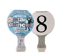 Boxer Gifts Star Dancer Scoring Paddle | Sé un Juez y Juega Junto con programas de talentos de televisión | Diversión para Toda la Familia, Plata, uno