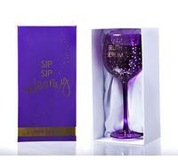 Boxer Gifts Truth Serum Opulent Copa de Vino | Divertida cristalería novedosa para Ella | Cumpleaños, Navidad, Día de la Madre Secreto de Papá Noel | En Caja de Regalo | Morado, Vidrio