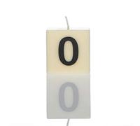 Boxer Gifts - Vela número 0, Color Blanco, Talla única