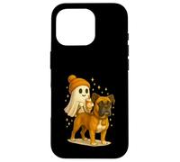 Boxer Halloween Ghost Walking Boxer Dog Carcasa para iPhone 16 Pro