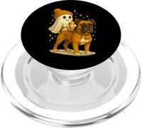 Boxer Halloween Ghost Walking Boxer Dog PopSockets PopGrip para MagSafe