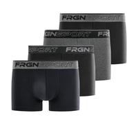 Boxer Hombre Algodón, Calzoncillos Hombre Deporte, Stretch & Transpirable (Juego de 4), Gris Jm, L