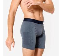 Bóxer Hombre Azul Jaspeado Largo Sin Costuras 2XL