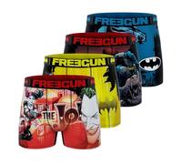 Boxer Hombre Batman y Joker, Calzoncillos Hombre DC Comics, Original y Dulce (Juego de 4), Amarillo/Rojo/Azul/Negro, S