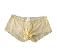 Boxer Hombre, Calzoncillos Deportivos Hombre, Talla Grande Liso Ligero Elástica Holgados Calzoncillos Transpirables Cómodo Moda Casual Ultrafino Color Sólido Boxer