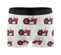 Bóxer Hombre Tractores Rojos Boxer Hombre Deporte | Transpirables Calzoncillos Hombre CóModo Calzoncillos bóxer para Hombre Libertad de movimiento Aire libre