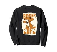 Boxer Life Dabbing Dog Cute Fun Meme Boxers Dueño Cachorro Sudadera