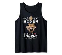 Boxer Mama Dog Mom Puppy Dogs Lover Funny Mothers Day Camiseta sin Mangas