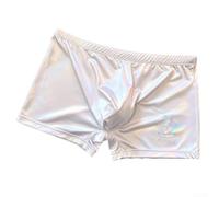 Bóxer Masculino de Seda de Hielo Talla XL-4XL Bóxer Masculino(Gray 3XL) | Tejido de seda de hielo, acabado , en U, tallas XL-4XL, ideal para hogar