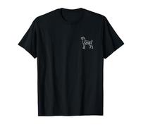 Boxer Minimalista Line Art Love Lover Badge Camiseta