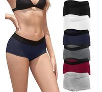 Boxer Mujer Algodón Ropa Interior Boxers Short Corto Culotte Pack de 6 S