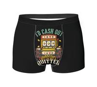 Bóxer para Hombre Cobraría, Pero No Soy De Los Que Se Rinden En El Casino. Sin Abertura Frontal Calzoncillos Hombre Boxer Transpirables Calzoncillos Boxer para Hombre para Críquet M