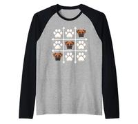 Boxer Paws Grid Game Boxers Camiseta Manga Raglan