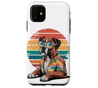 Boxer Perro Gafas De Sol Hawái Playa Verano Carcasa para iPhone 11