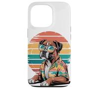 Boxer Perro Gafas De Sol Hawái Playa Verano Carcasa para iPhone 13 Pro