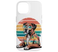 Boxer Perro Gafas De Sol Hawái Playa Verano Carcasa para iPhone 14