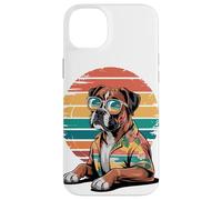 Boxer Perro Gafas De Sol Hawái Playa Verano Carcasa para iPhone 14 Plus