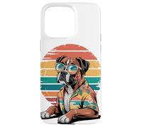 Boxer Perro Gafas De Sol Hawái Playa Verano Carcasa para iPhone 15 Pro MAX
