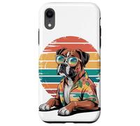 Boxer Perro Gafas De Sol Hawái Playa Verano Carcasa para iPhone XR