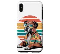 Boxer Perro Gafas De Sol Hawái Playa Verano Carcasa para iPhone XS MAX