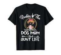 Boxer Rocking The Dog Mom and Aunt Life Funny Mothers Day Camiseta
