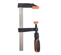 Boxer® Sargento de Apriete 200 x 80 mm - Con Cierre de Bola - Construcción Robusta - Empuñadura Soft Grip - Certificación TÜV/GS - Naranja/Negro