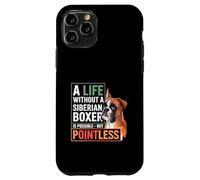 Bóxer Siberiano con una Frase Divertida Carcasa para iPhone 11 Pro