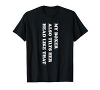 Boxer Tilt Her Head Camiseta gráfica económica