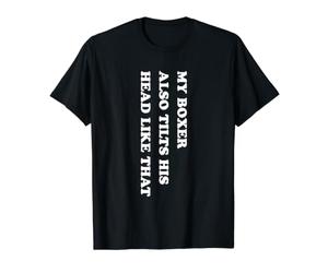 Boxer Tilt His Head Camiseta gráfica económica