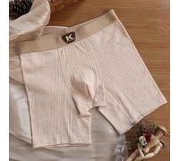Boxers de algodón para hombre, ropa interior transpirable, absorción de sudor, elasticidad, cómodos, suaves, ropa íntima masculina, multicolor (2XL blanco)