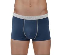 Boxers for Men EisSeide Einfarben Unterhosen Männer elastische Anti Camel Underwear mit U Beutel Tagfreien Bund Herrenunterhosen entworfen für Sport und den täglichen Gebrauch, marine, 3XL